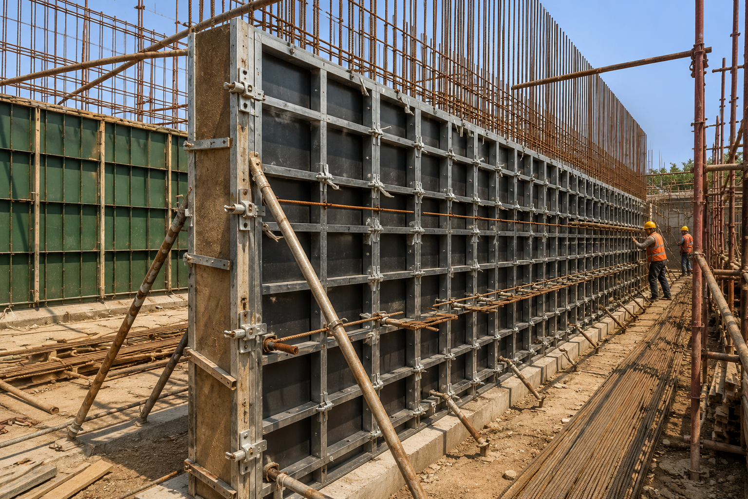 Retaining Wall Construction Solution by Thanvi Industries for Soil Stabilization and Erosion Control